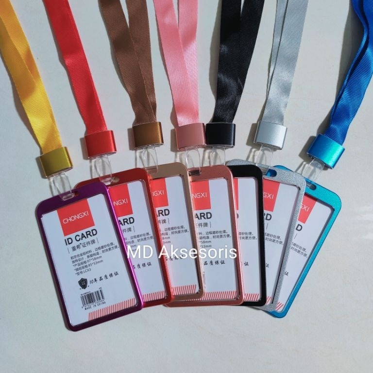 

Top Quality Tempat Id Card Alumunium Holder Tempat ID Card Tali Lanyard
