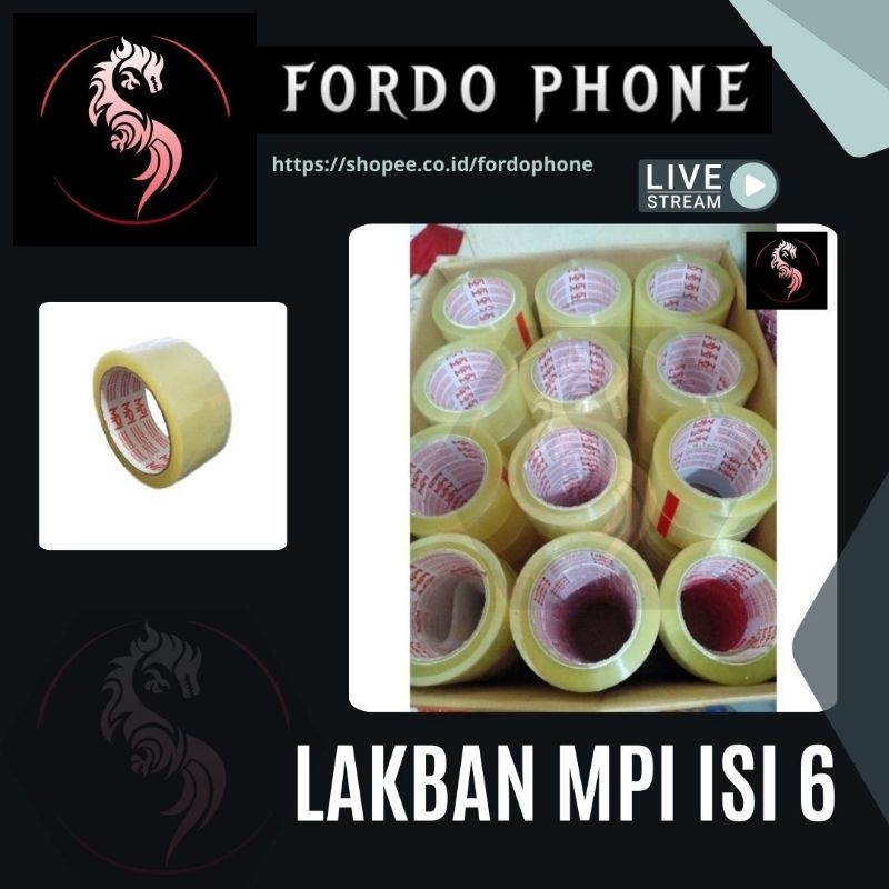 

Lakban MPI 45mm x 100 yard isi 6