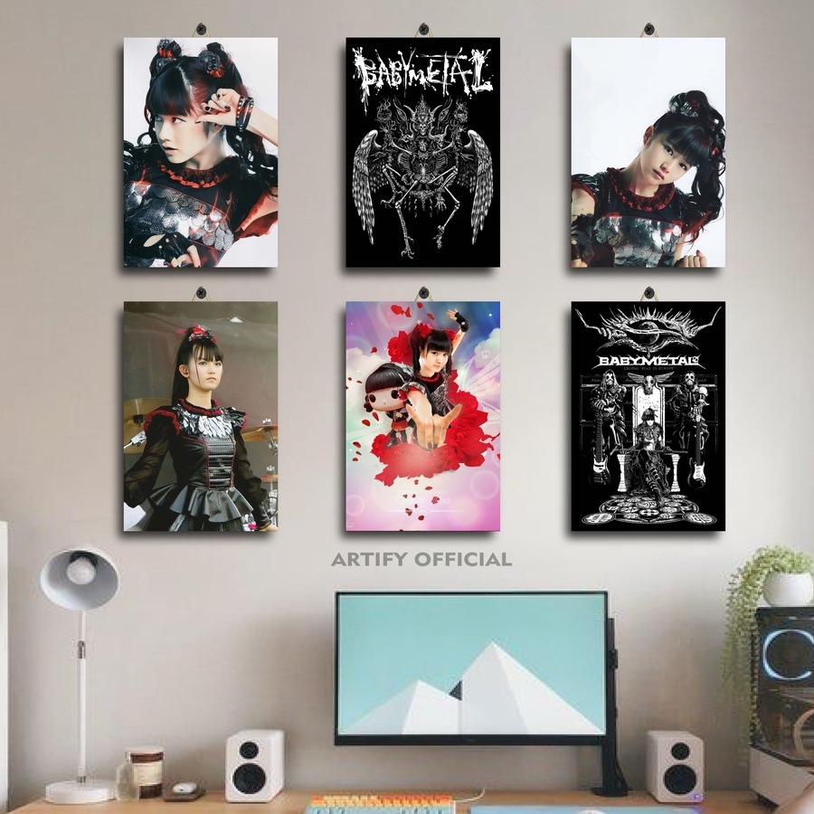 Hiasan Dinding Suzuka Yui Babymetal / Artify Official/ Poster Kayu Rock Babymetal /FXC|ITPUN