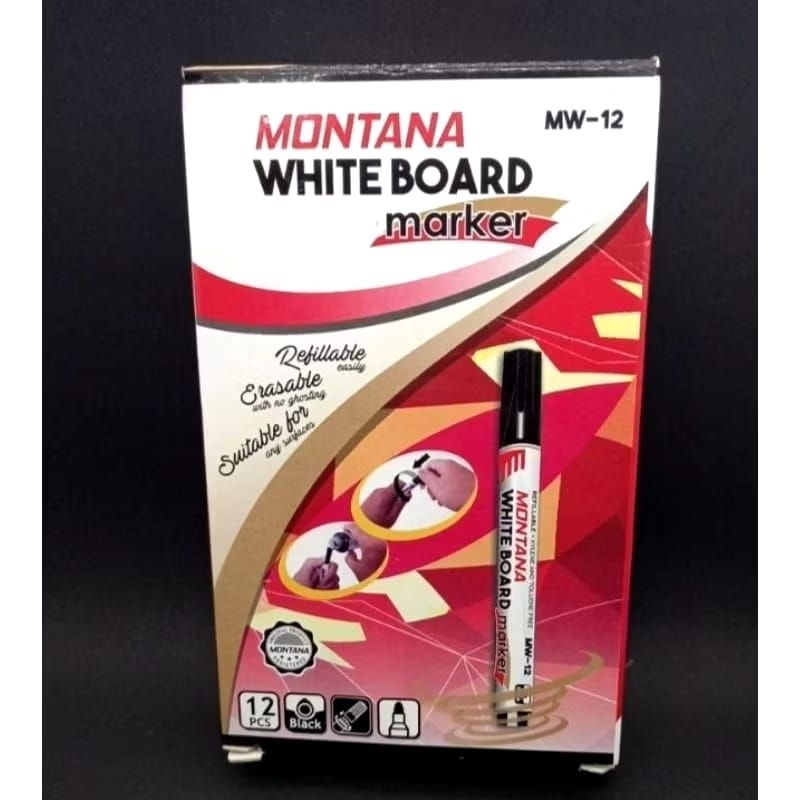 

Spidol Montana White Board Mw 12 Hitam