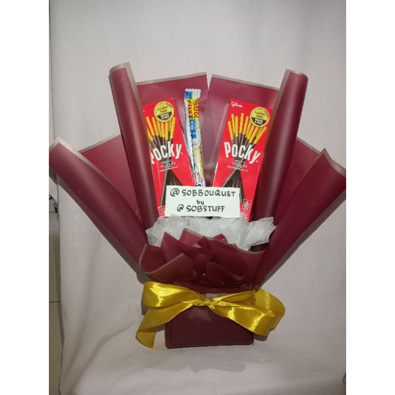 

SOBBOUQUET BUKET SNACK [ UKURAN S to M ] BACA DESKRIPSI!