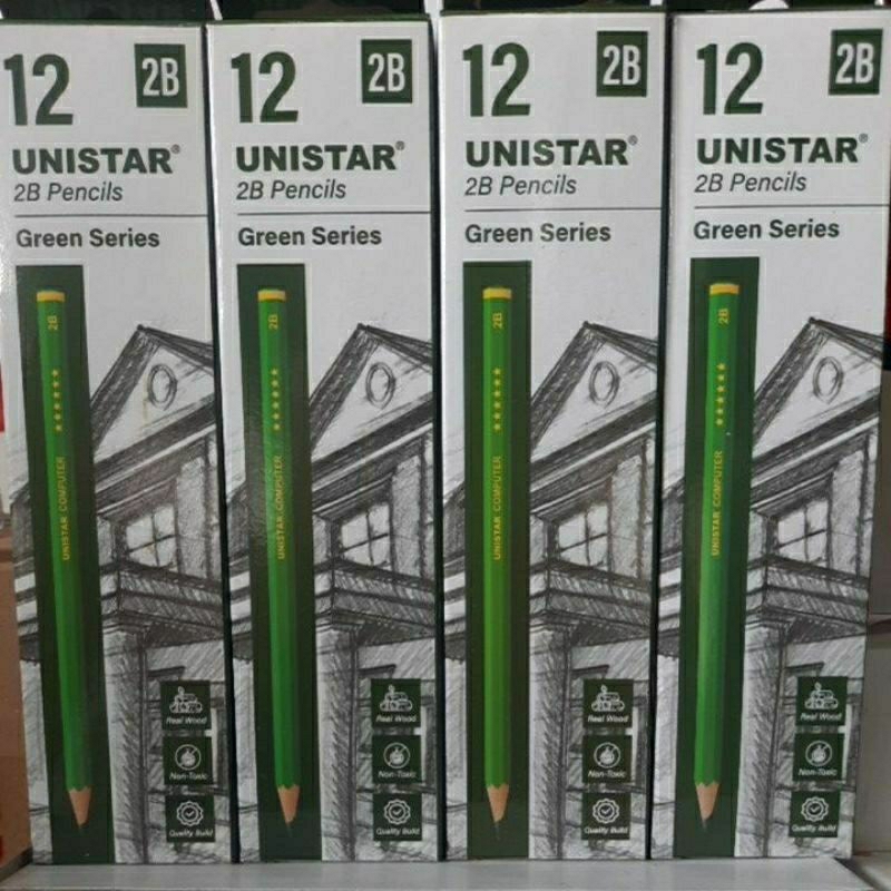 

Pensil 2B unistar green series