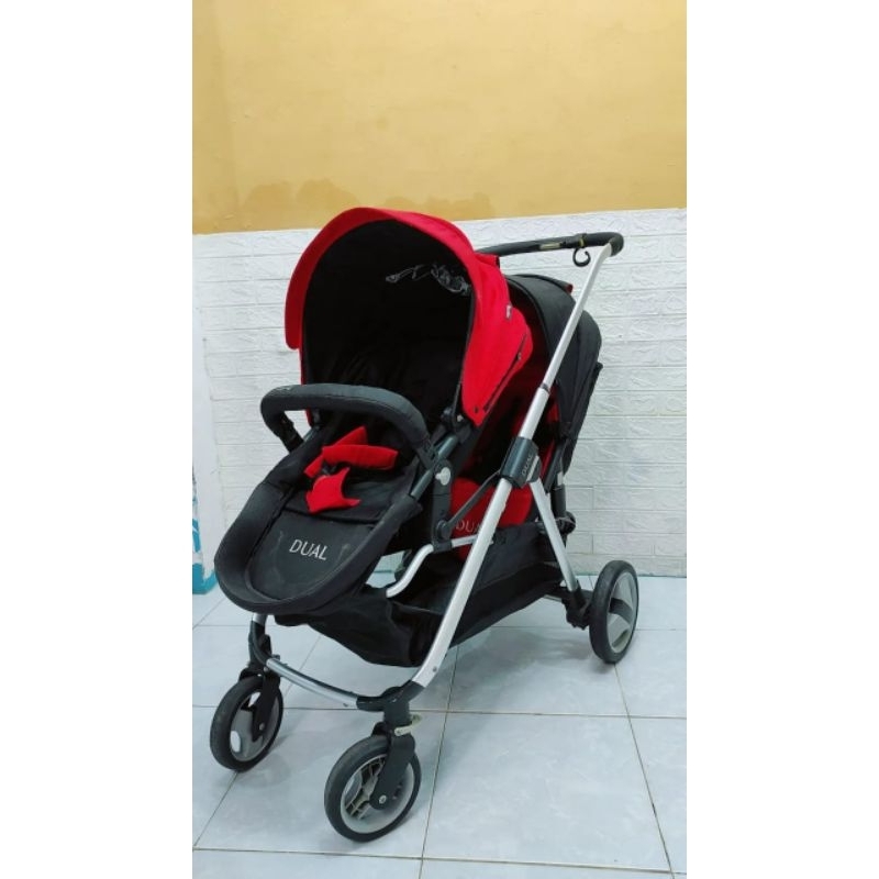 preloved stroller kembar cocolatte dual