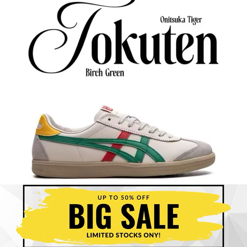 Onitsuka Tiger ORIGINAL Tokuten birch green free faverbag & kaos kaki