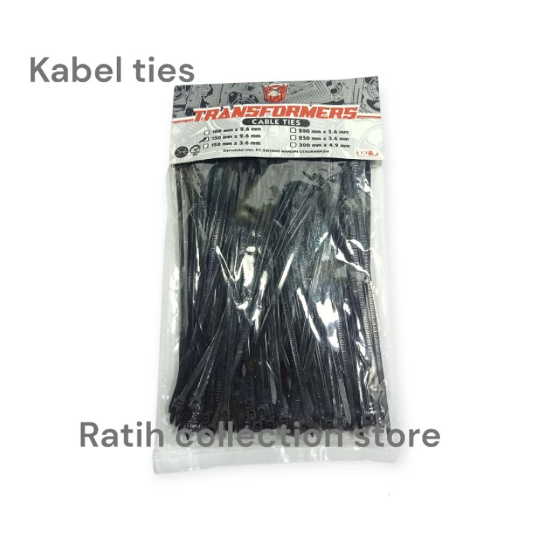

Kabel Ties Tali Ripet Ukuran 2,5 X 15 Cm Universal