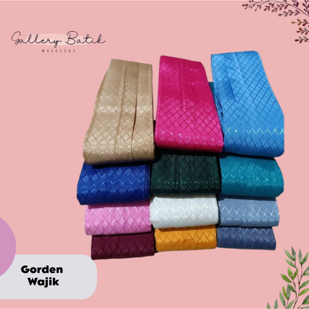 GORDEN PLISKET WAJIK GORDEN PINTU 180 x 200 [Gallery Batik Makassar]
