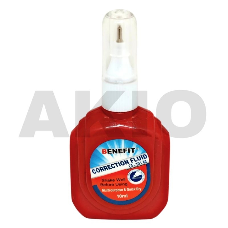 

Tip Ex Cair BENEFIT CF-101M 10 ml Cairan Koreksi Penghapus Correction Fluid Murah
