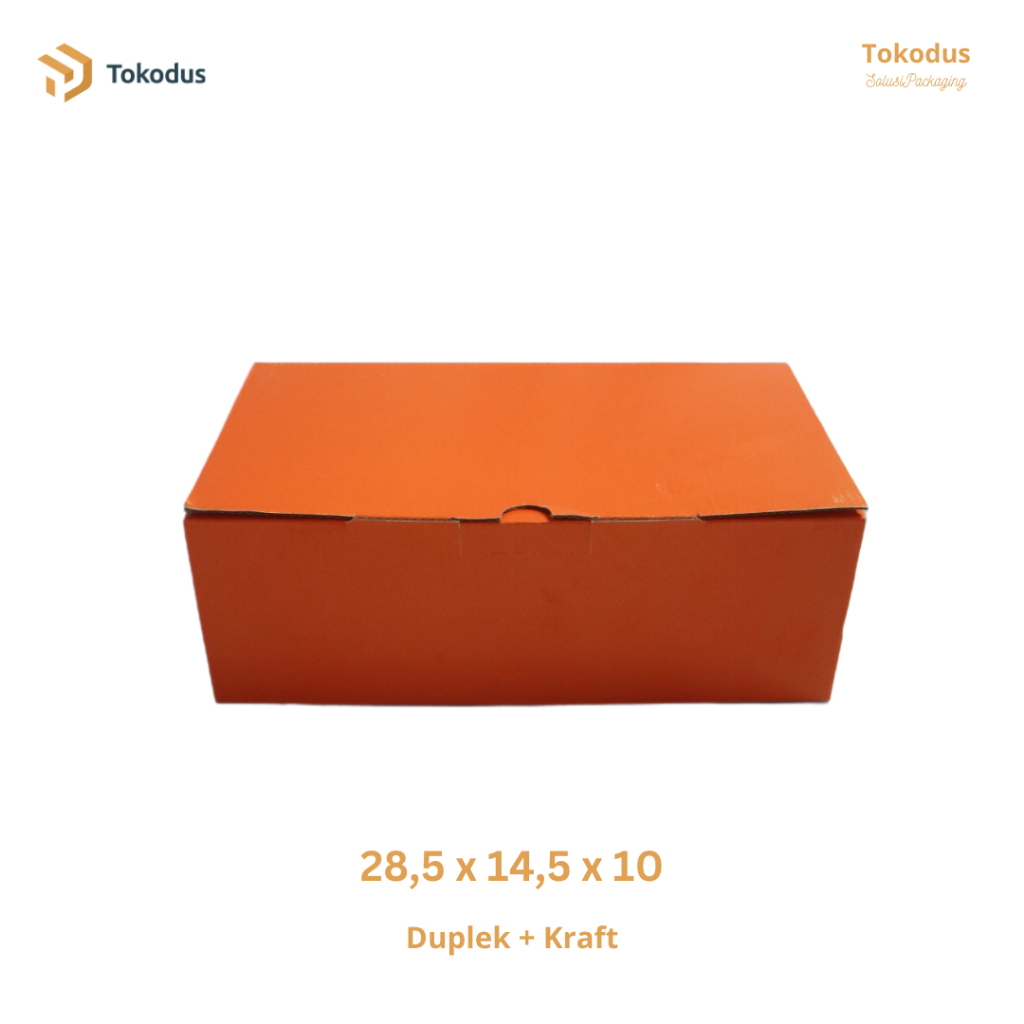 

Dus Sepatu Kardus warna orange ukuran 28,5 X 14,5 X 10 - Tokodus Buahbatu