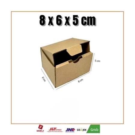 

10 Pcs Kardus Aksesories Hampers Gift Kado Wedding Cokelat Polos Ukuran 8 x 6 x 5cm