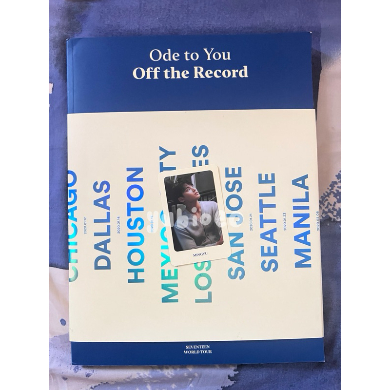 SEVENTEEN PHOTOBOOK ODE TO YOU OFF THE RECORD PB OTY OTR MINGYU PC PHOTOCARD