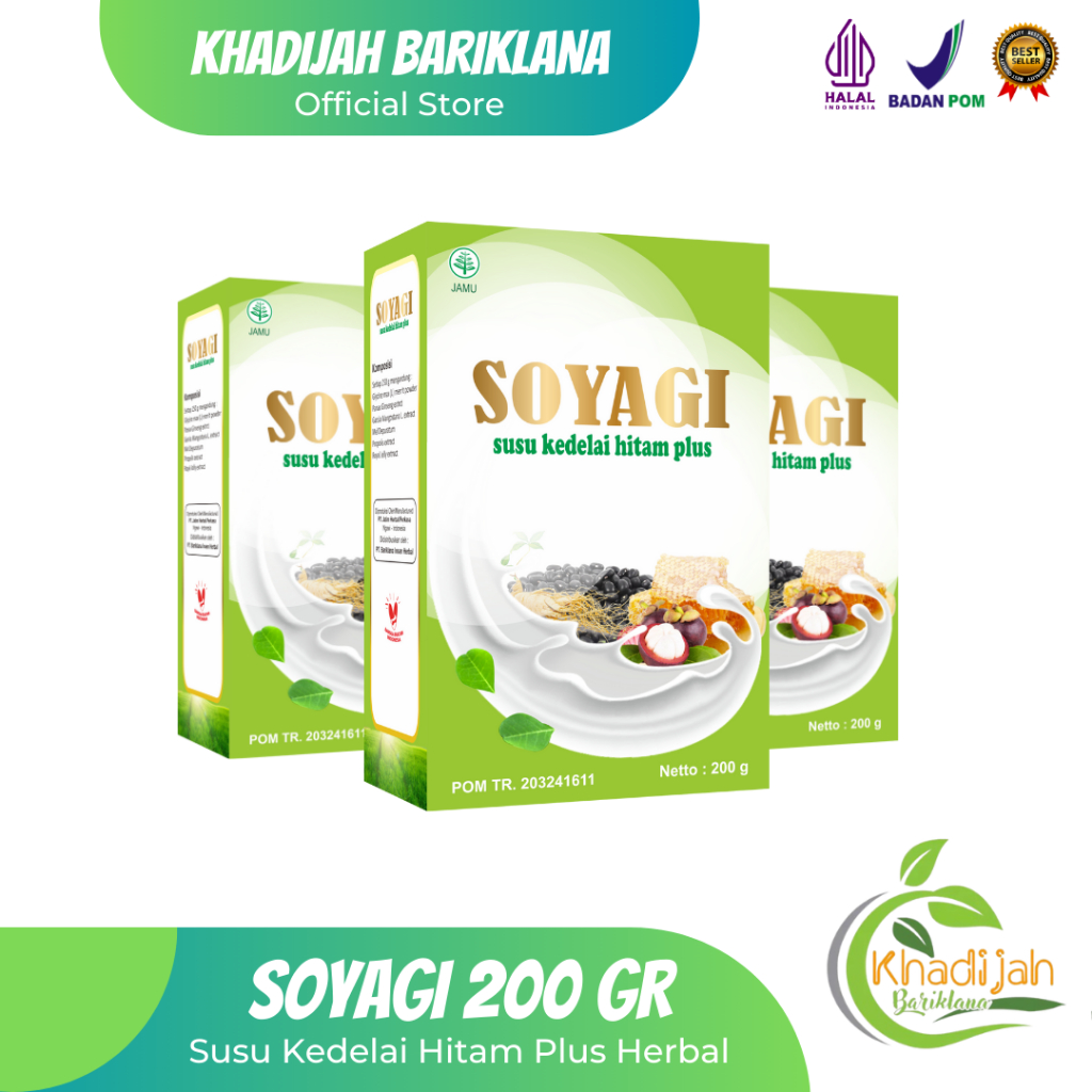 

SOYAGI 200 GR Susu Kedelai Hitam Plus Herbal Suplemen Diet Sehat