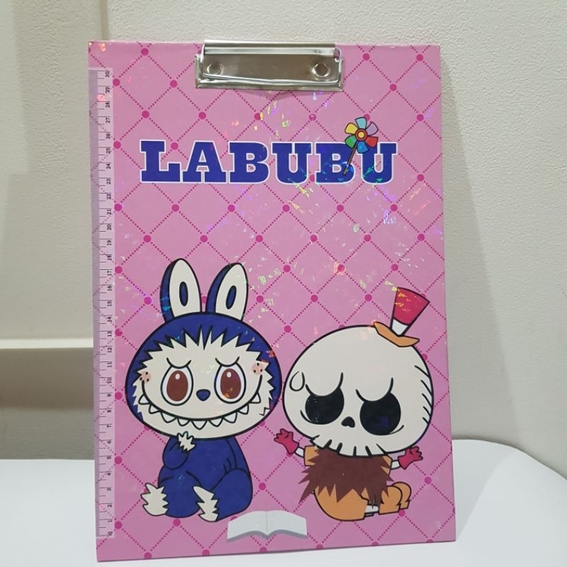 

Papan Dada Kayu/Papan Ujian 2 Sisi + White Board Karakter Labubu