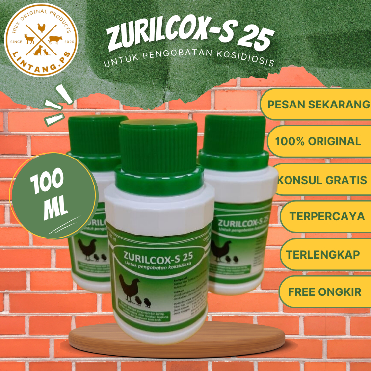 Zurilcox-S 25 100 ml - Obat Koksidiosis Hewan Ternak - Obat Koksidiosis Ayam