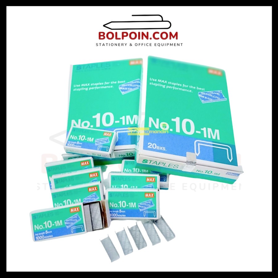 

Isi Staples Max HD no.10 / HD no.10-1M