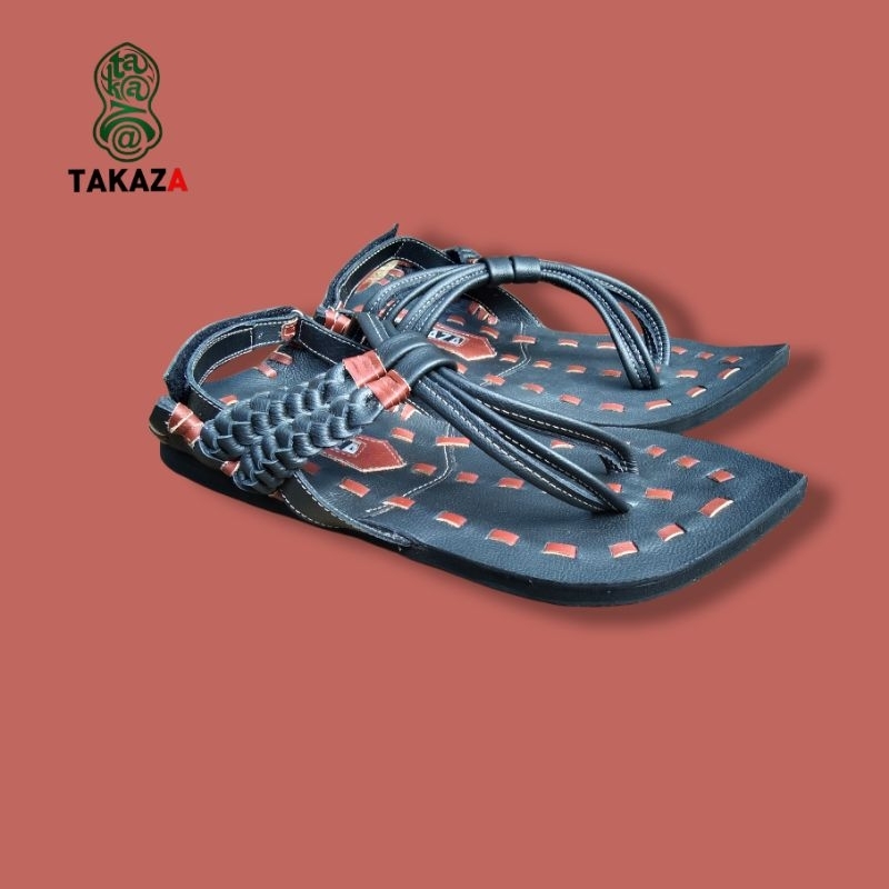 TAKAZA Sandal Replika Terompah Nabi Bahan Kulit Sapi Original