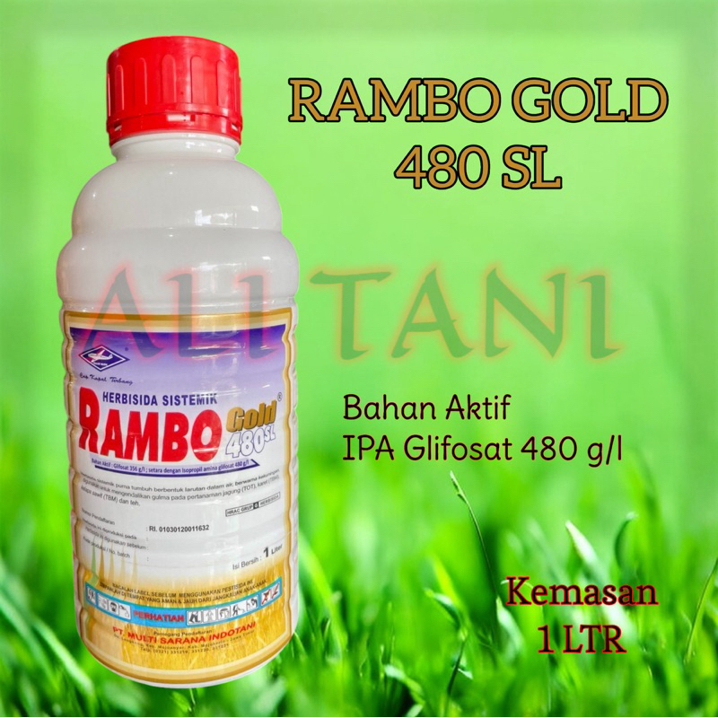 Herbisida Sistemik RAMBO GOLD 480SL Kemasan 1L