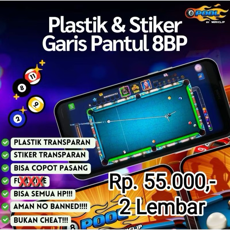 

Plastik & sticker Garis Pantul 8BP