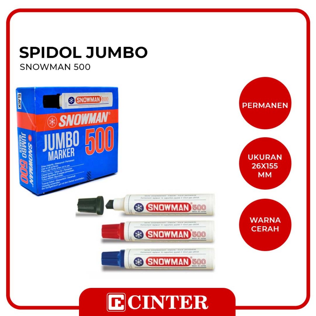 

SNOWMAN - SPIDOL BESAR / MARKER JUMBO 500