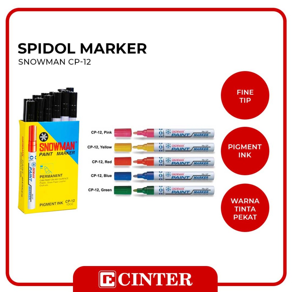 

SNOWMAN - SPIDOL / MARKER / MARKING PEN CP-12