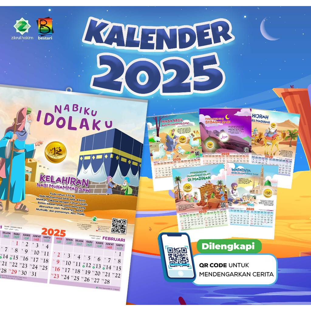 

Kalender Anak Tahun 2025 - Nabiku Idolaku