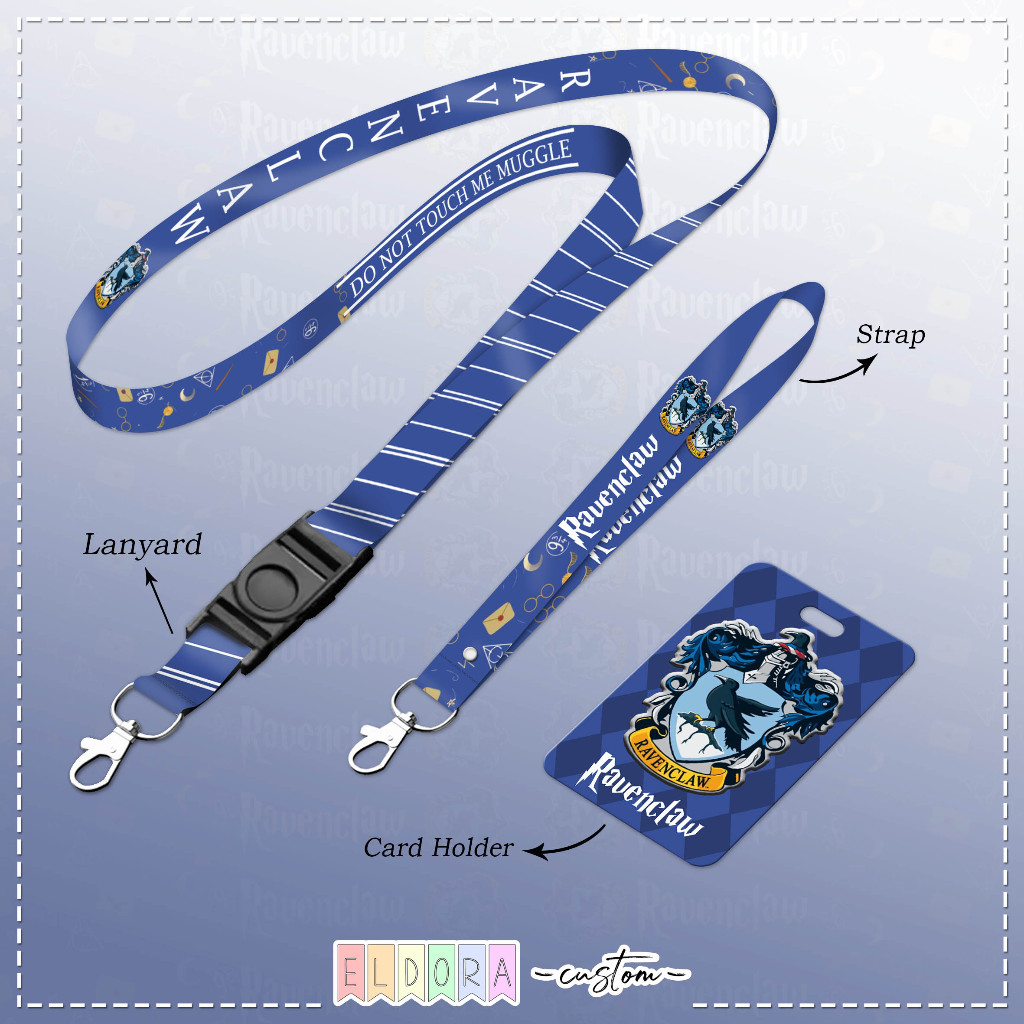 

[LANYARD] Strap id card holder Ravenclaw set gantungan kunci - tali hp - tempat kartu - name tag