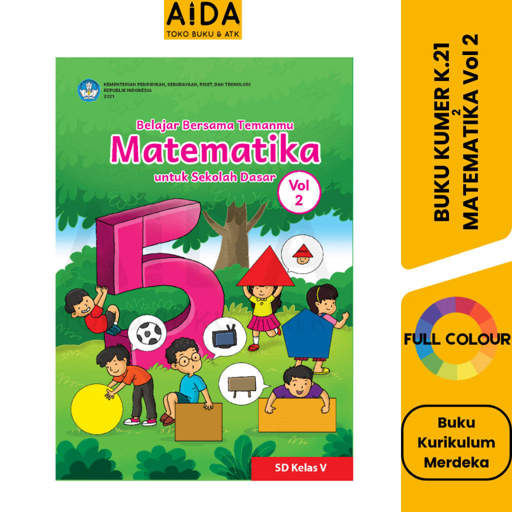 Buku SD Matematika Kelas 5 Volume 2 - Belajar Bersama Temanmu Kelas V Buku Kurikulum Merdeka