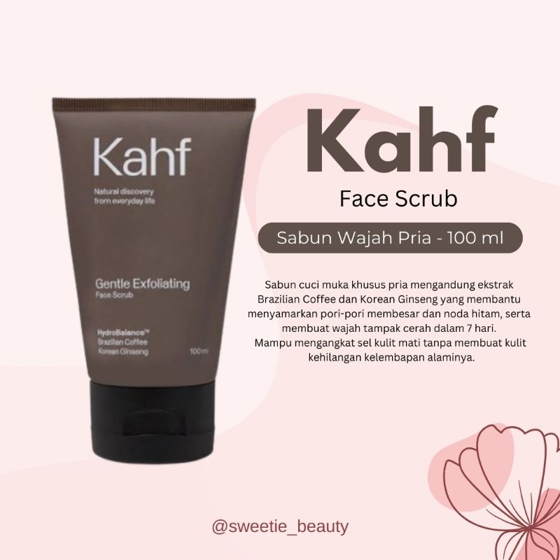 Kahf Face Scrub Sabun Wajah Pria | 100 ml