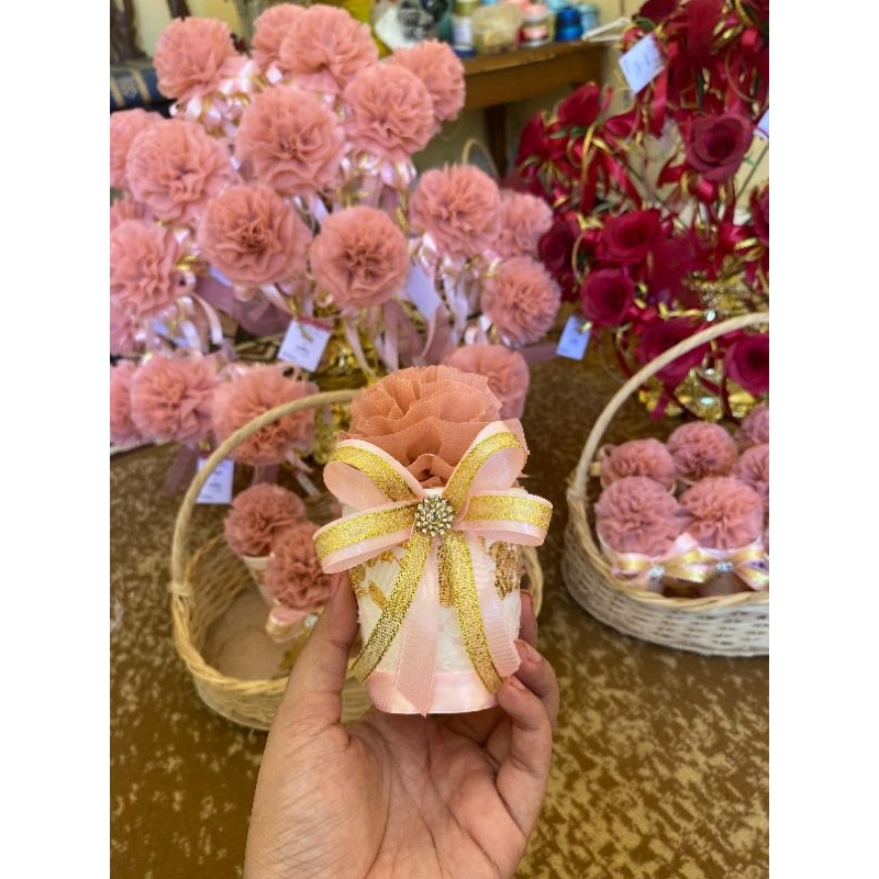 POKOK TELUR / BUNGA TELUR / TEMPAT SIRIH PINANG ATAU GELAS TELUR PENGANTIN & AKIKAH