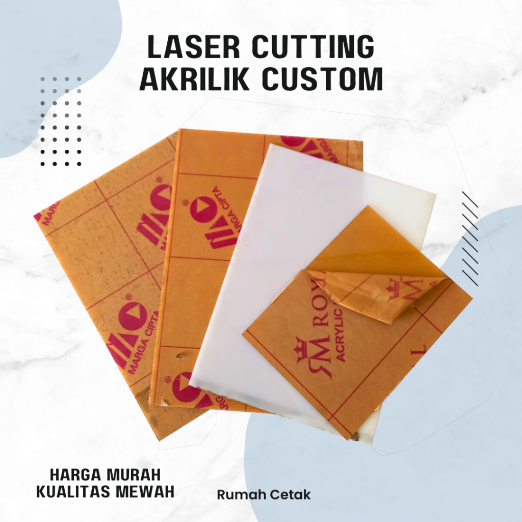 

(TERMURAH) akrilik bening custom cutting menggunakan mesin laser dengan hasil lebih rapih