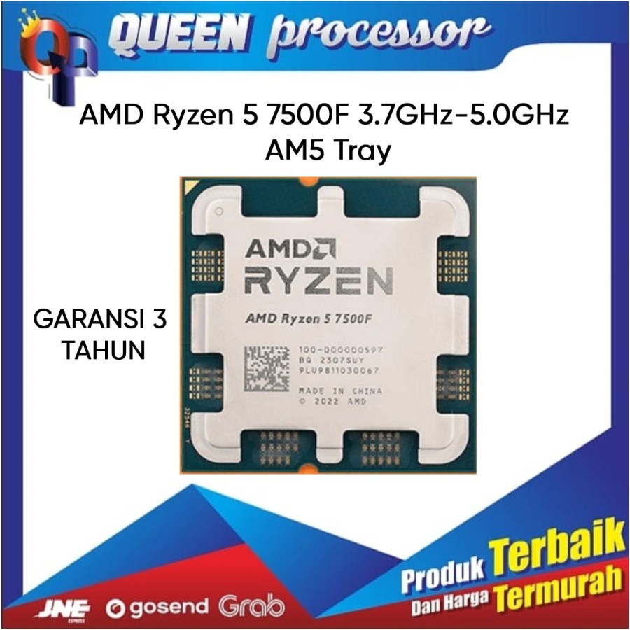 Processor AMD Ryzen 5 7500F 3.7Ghz Tray Non Fan