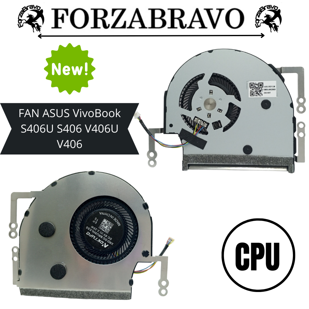 Cooling Fan Kipas Asus Vivobook S14 S406U S406UA 13NB0FX0M02211 13N1-2PM0521 BERGARANSI NEW