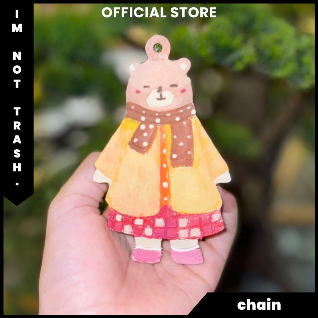 

IMNOTTRASH | MAINAN SET ANAK DIY CAT KUAS | KADO ULANG TAHUN MURAH | PAINTING GAMBAR I GANTUNGAN BERUANG KUNING