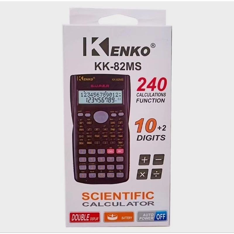 

Kalkulator scientific calculator scientific Kenko KK-82MS kalkulator sekolah kalkulator akuntansi kalkulator sin cos tan