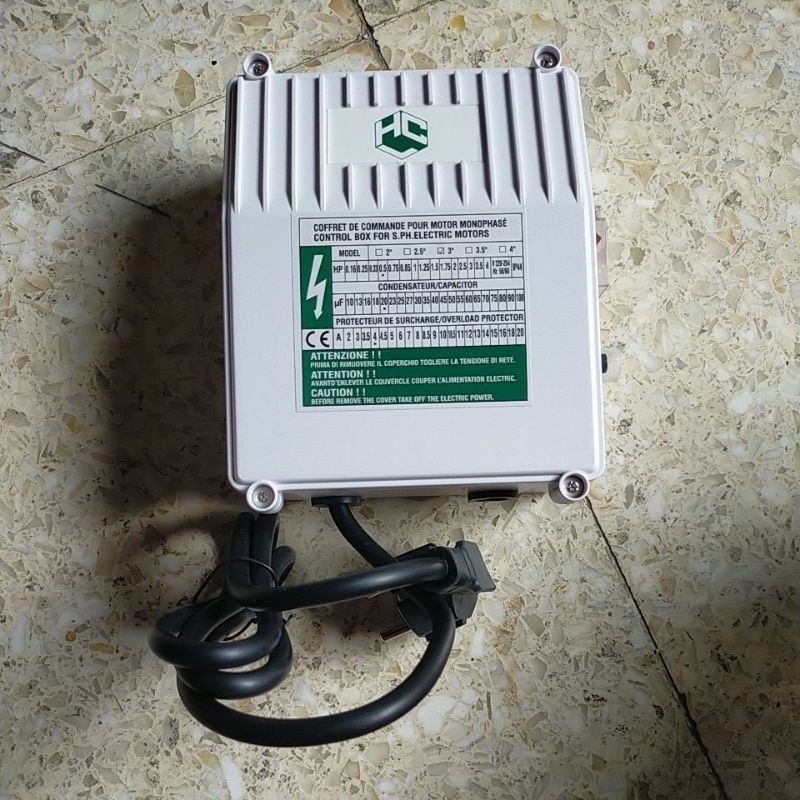 control box 0.5hp