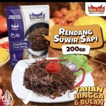 

Rendang suwir sapi rendang mak yus majaban khas Payakumbuh sumatera barat