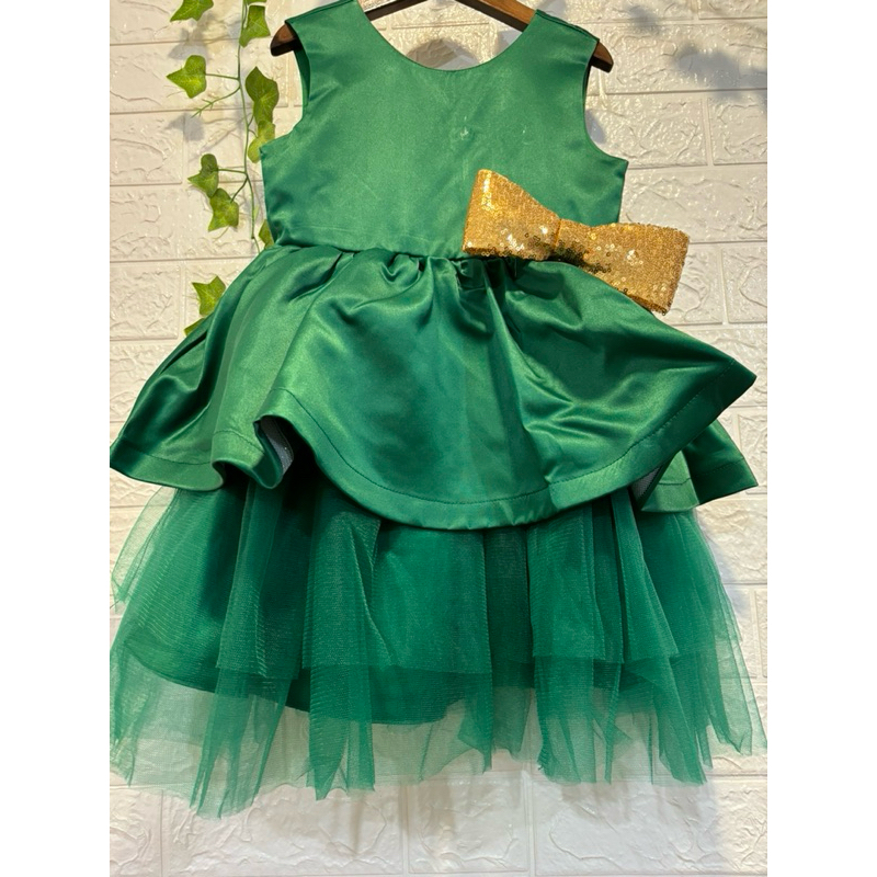 CENNYKIDZSHOP-PRINCESS Dress Gaun Pesta Anak Perempuan Premium Lembut Tebal Mewah/Gaun Natal/Baju Hi