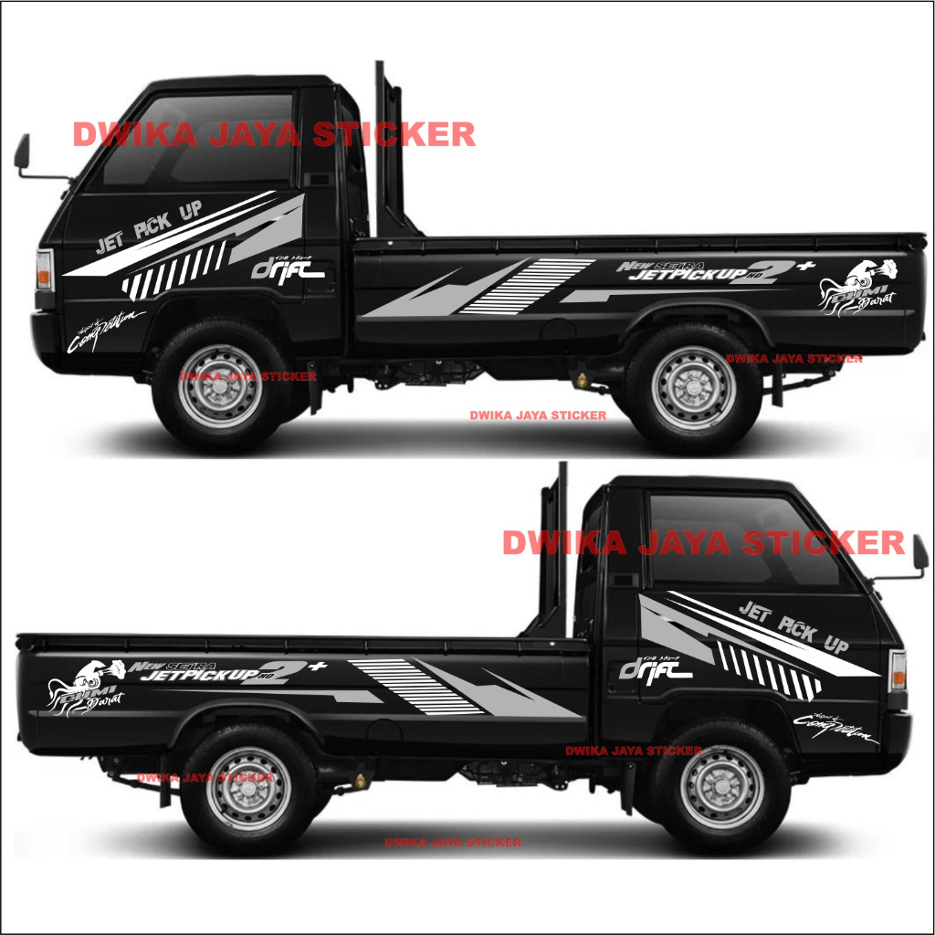 stiker mobil pick up l300 cutting sticker full bodi terbaru