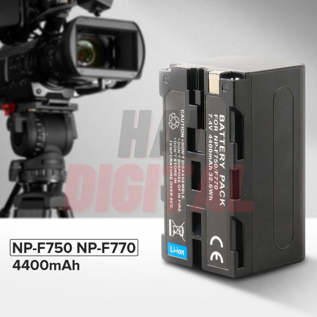 Baterai Kamera NP-F750 NP-F770 4400mAh for Sony HVR-HD1000 HVR-V1 HVR-Z1 HVR-Z5 HVR-Z7