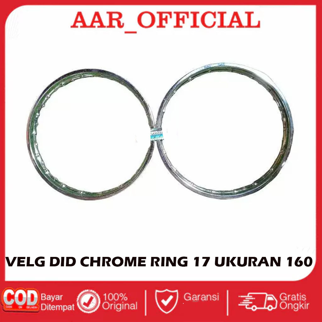 VELG DID CHROME RING 17 UKURAN 160