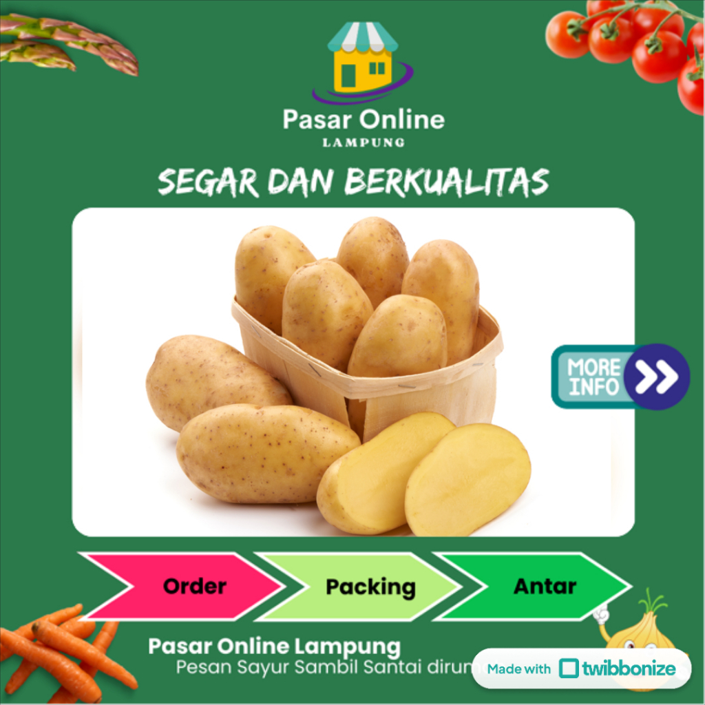 

Kentang Lokal Segar - Pasar Online Lampung