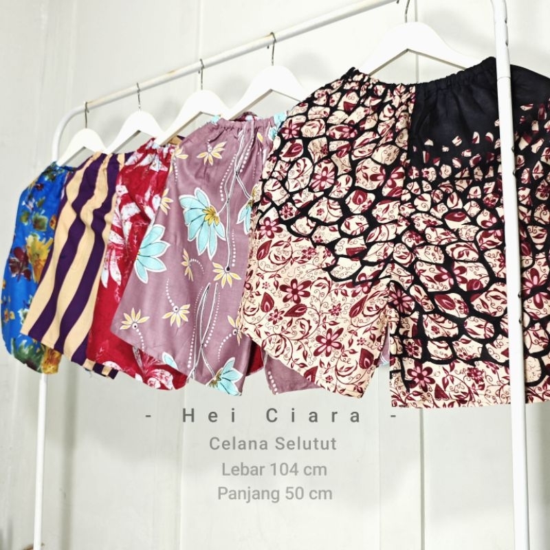 Celana pendek wanita selutut