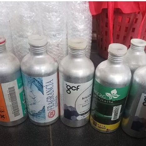 Botol Bibit Parfum Minyak Wangi Aluminium 500ml Kaleng bekas parfume