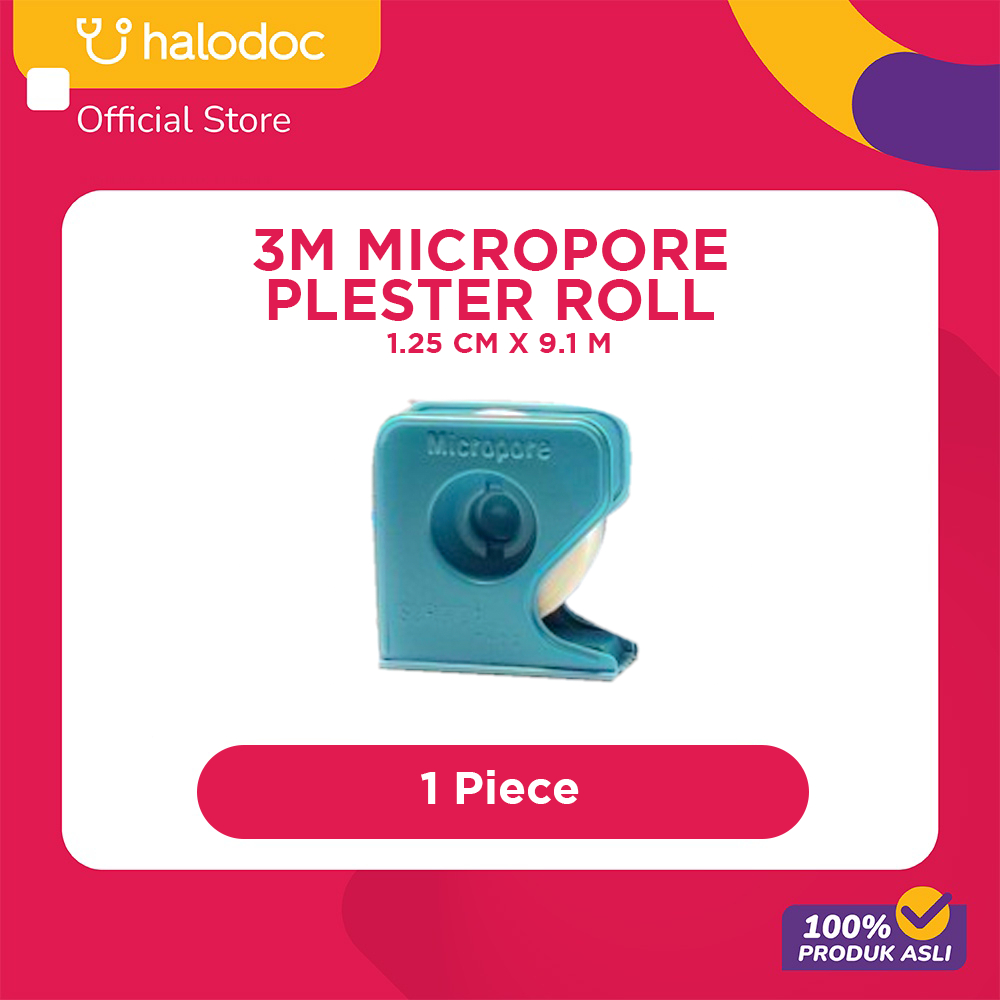 3M Micropore Plester Roll 1.25 Cm X 9.1 M