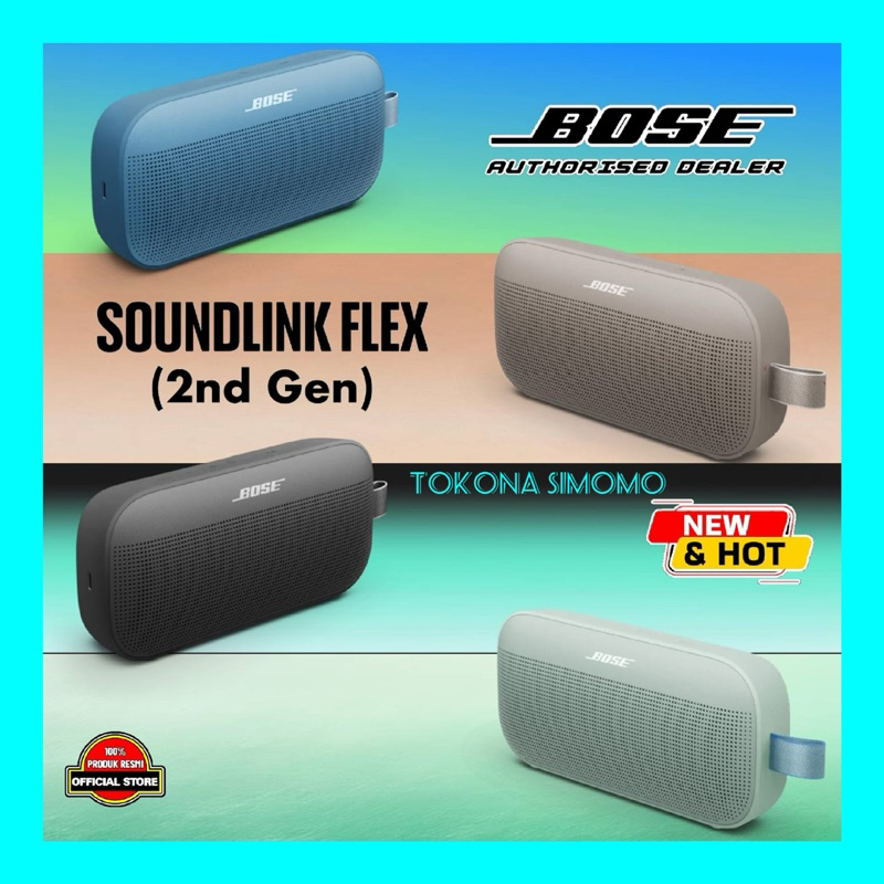 Bose SoundLink Flex (2nd Gen) Speaker Bluetooth Portabel IP67 - Blue Dusk