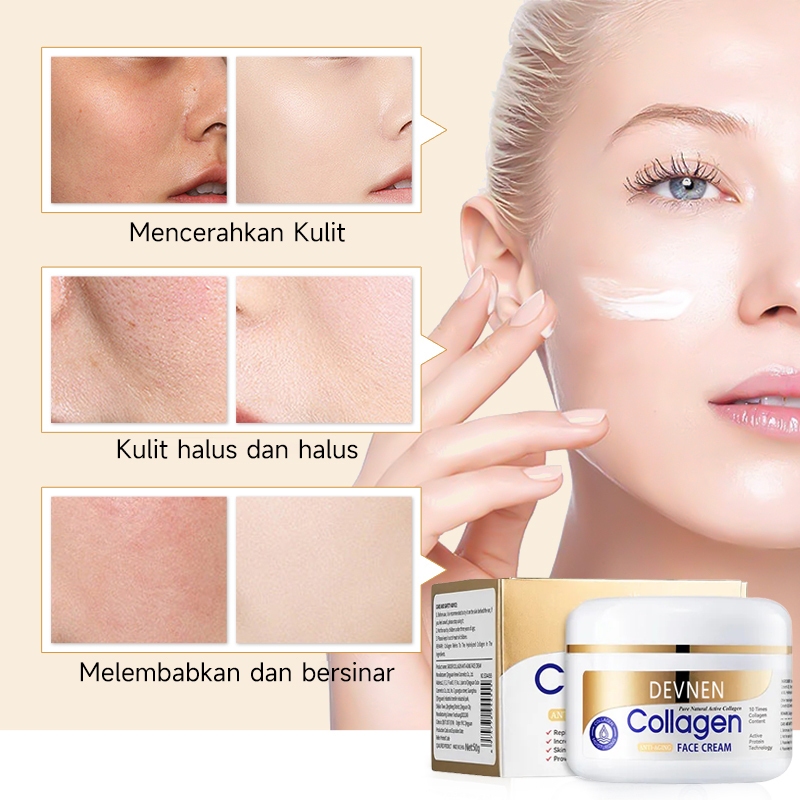 Collagen Cream Siang Malam Retinol Cream Whitening Anti Aging Perbaikan Retinol Night Cream Anti
