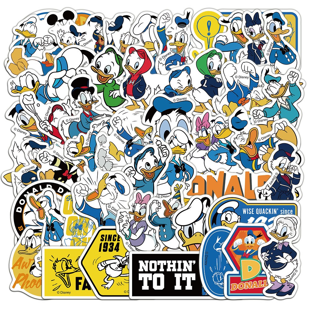 

STICKER VINIL ISI 50 PCS DONALD DUCK DONAL BEBEK ANTI AIR AESTHETIC LOVERSTUFF