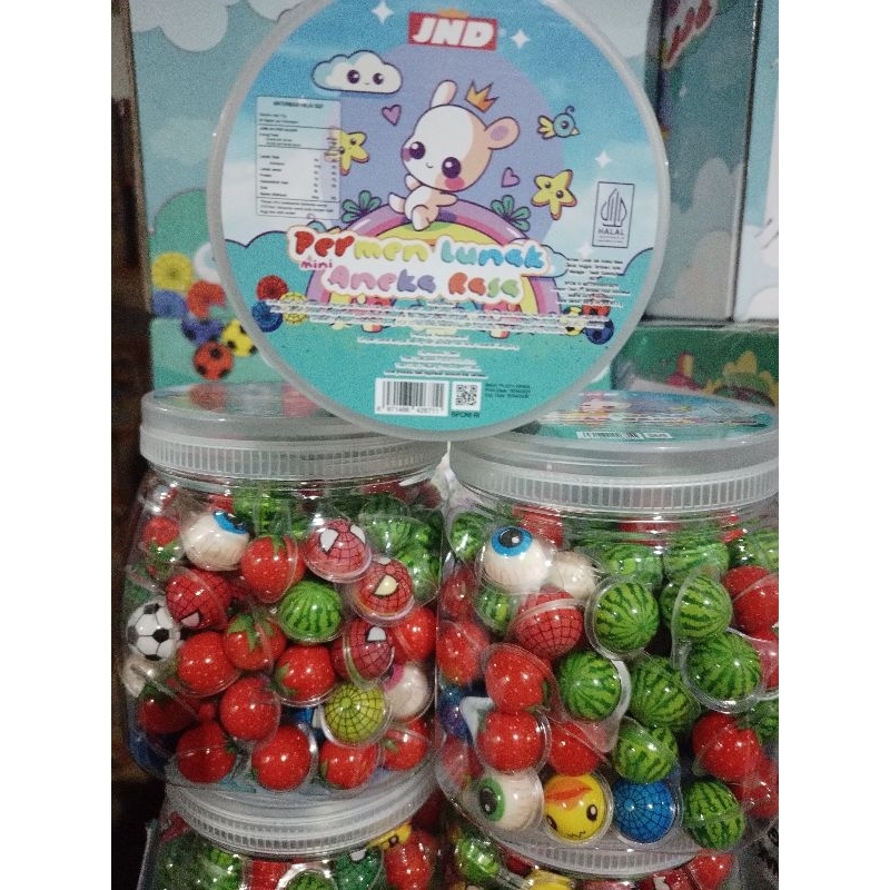 

permen lunak aneka rasa isi 120 ps per toples