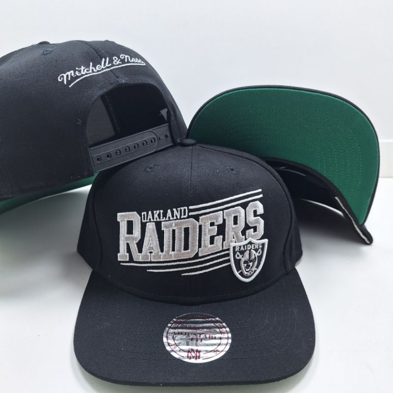 Topi Snapback Oakland Raiders Mitchell&Ness Big Logo Vintage Premium Quality