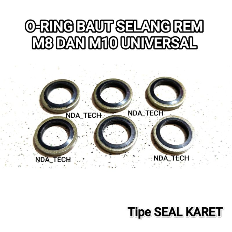 RING BAUT BANJO SELANG REM RING TIPE KARET SEAL KALIPER MASTER REM O-RING BANJO MASTER REM O-RING SE