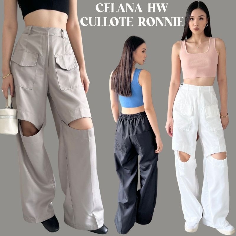 - BANGKOK MEDAN - READY CELANA HW CULLOTE RONNIE / CELANA HW KULOT WANITA / CELANA CARGO WANITA